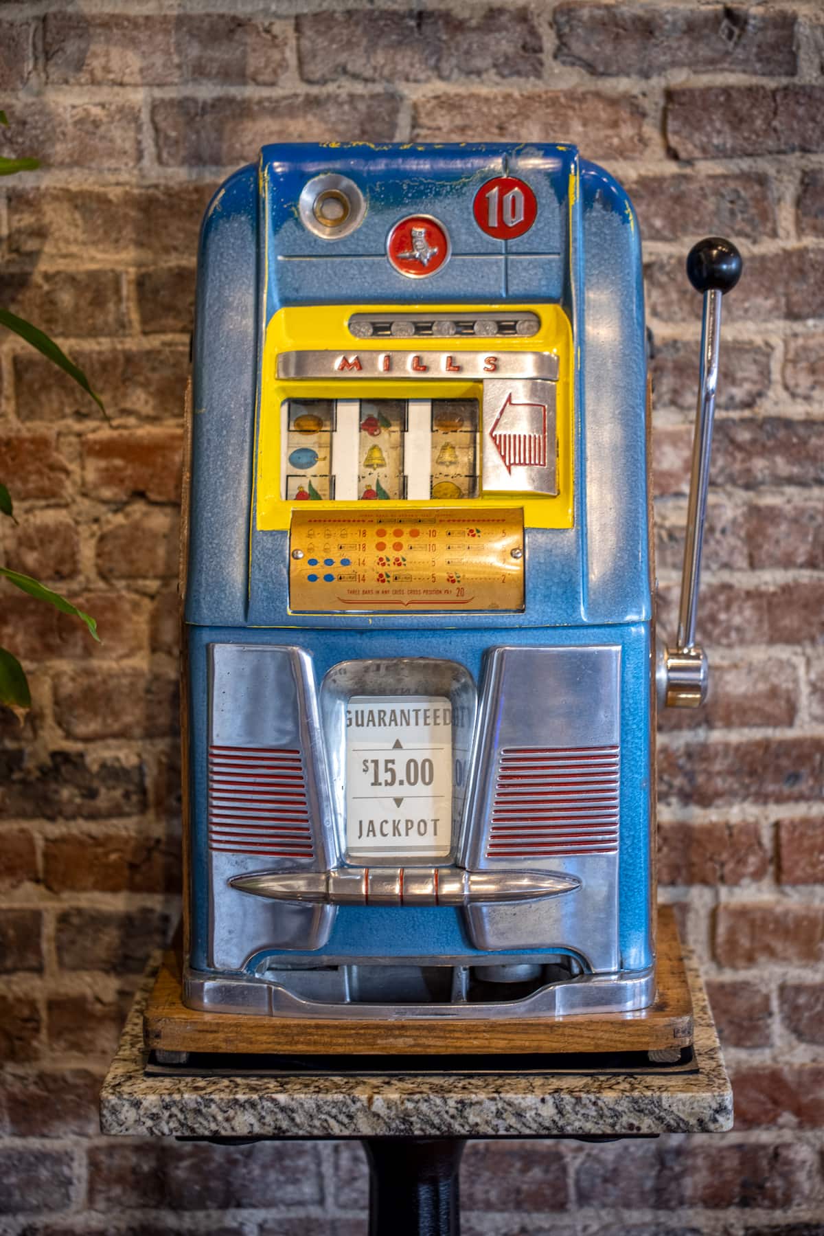 Antique parking meter displayed as a historic artifact